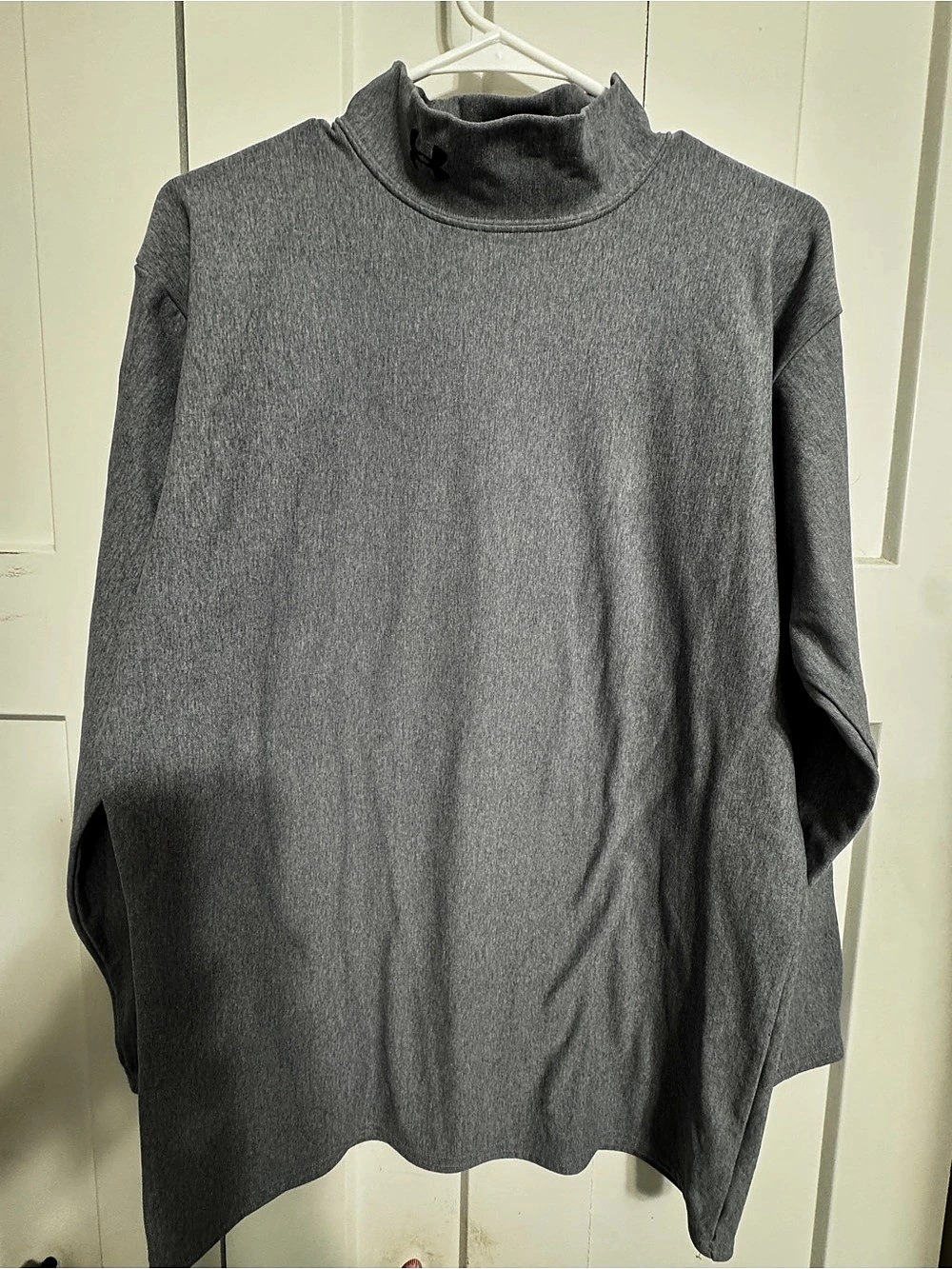 Under Armour ColdGear Mock Neck Long Sleeve Shirt Men's Gray XXL